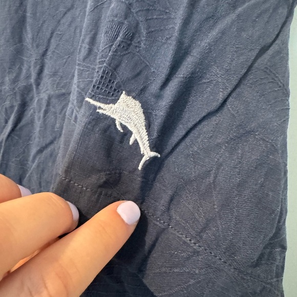 Tommy Bahama Tropic Isles Short Sleeve Shirt Large - Picture 9 of 10